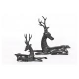 Cast Metal Deer Statues