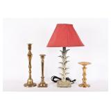 Lamp, Brass Candlesticks