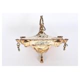 Vtg. Victorian Style Cast Metal Light Fixture