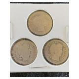 3 Mercury Dimes