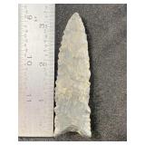 3 & 1/4" Pitkin Chert Dalton Indian Artifact Arrow