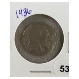 1936 Buffalo Nickel Coin