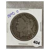 1890 O Morgan Silver Dollar Coin