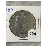 1885 Morgan Silver Dollar Coin