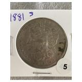 1891 S Morgan Silver Dollar Coin