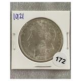 1921 Morgan Silver Dollar Coin