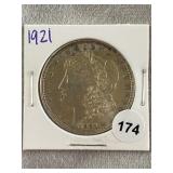 1921 Morgan Silver Dollar Coin