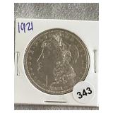 1921 Morgan Silver Dollar Coin