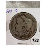 1901 O Morgan Silver Dollar Coin