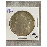 1921 Morgan Silver Dollar Coin