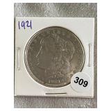 1921 Morgan Silver Dollar Coin