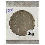 1884 Morgan Silver Dollar Coin