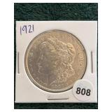 1921 Morgan Silver Dollar Coin