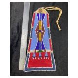 Sioux Beaded Tomohawk Drop with 1890 Indian Head P