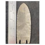 Base Tang 5 & 1/4" Arrowhead Indian Artifact from