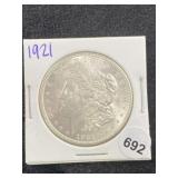 1921 Morgan Silver Dollar Coin