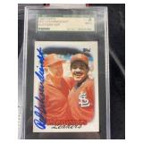 1988 Topps Red Schoendienst Hand Signed Authentic