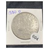 1880 O Morgan Silver Dollar Coin