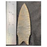 Finely Serated Dalton 4 & 1/16" Arrowhead Indian A