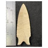 Dalton 3 & 7/16" Arrowhead Indian Artifact from Mi