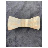 Bow-Tie Bannerstone Indian Artifact Arrowhead