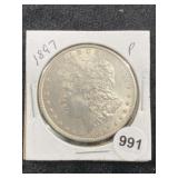 1897 Morgan Silver Dollar Coin