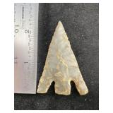 Calf Creek Indian Artifact Arrowhead ex - Jim Marb