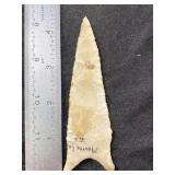 Dalton Indian Artifact Arrowhead