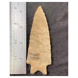 Dalton Indian Artifact Arrowhead