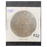 1880 Morgan Silver Dollar Coin