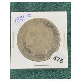 1891 O Morgan Silver Dollar Coin