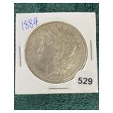 1884 Morgan Silver Dollar Coin