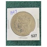 1897 Morgan Silver Dollar Coin