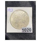 1921 Morgan Silver Dollar Coin