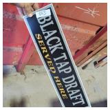 BLACK TAP DRAFT 6"X22"- METAL SIGN