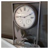 11"W X 18"H METAL CLOCK