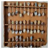 SPOON RACK W/SPOONS