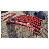 4- Curved Red Heavy Duty Panels