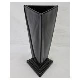 New Martinsville Art Deco Triangle Vase ca. 1935