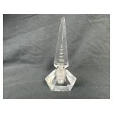 VTG Hand cut Lead Crystal Pagoda Perfume bottle
