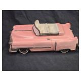 Vintage Pink Cadillac Cookie Jar - 15" Long