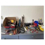 Mixed assortment of hand tools