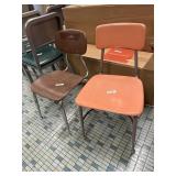 2PC lot Heavy duty school chairs