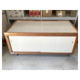 Sliding Door Wood & Laminate Storage Cabinet