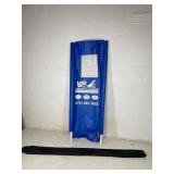 Easy install safety door for carpet cleaning