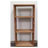 Wood Bookshelf  18" W ï¿½ 40.75" T ï¿½ 9" D