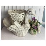 Assortment of Wicker Decor