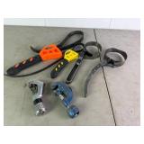 Oil filter wrenches and pipe cutters