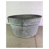 Galvanized round wash tub