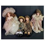 Assortment of Porcelain Dolls